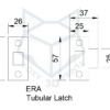 ERA Tubular Latch Faceplate Jig Router Template Kit for 35/40/44 Door and Frame