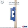 76mm (3 inch) and 102mm (4 inch) Slimline Hinge Jigs for Door and Door Frame