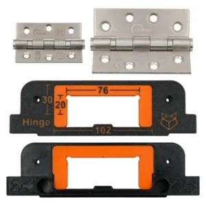76mm (3″) + 102mm (4″) Hinge Jig Router Template for Door and Door Frame