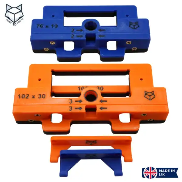 76mm (3 inch) and 102mm (4 inch) Hinge Jigs for Door and Door Frame Dual Pack